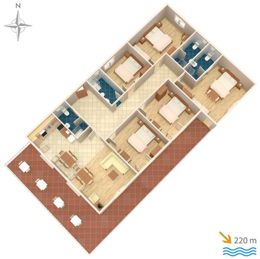 Apartments With A Parking Space Kastel Stafilic, Kastela - 5219 ภายนอก รูปภาพ